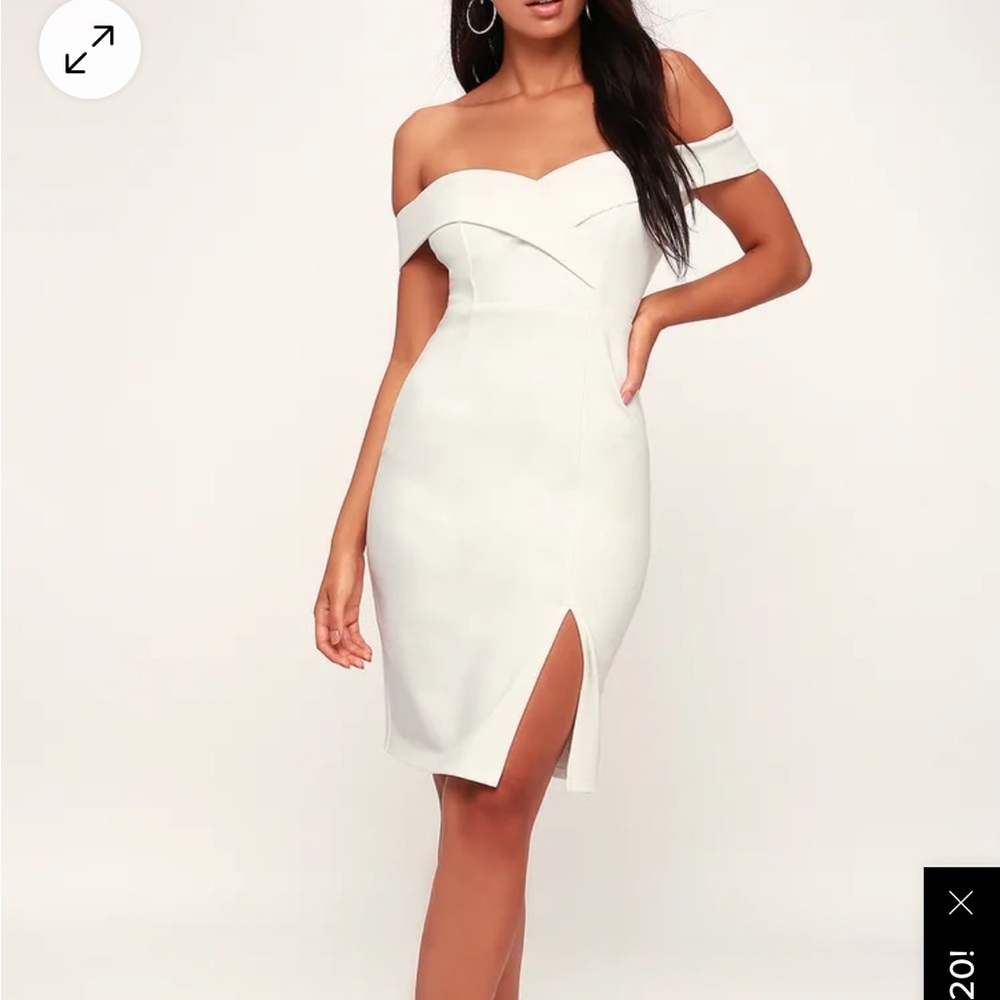 Lulu’s off the shoulder mini dress size medium, never worn